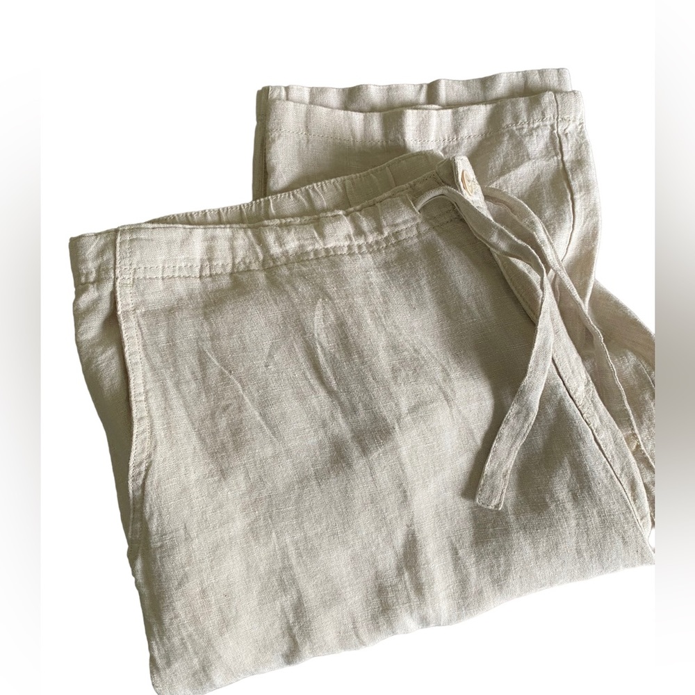 Old Navy Women's Wide Leg Drawstring Pants — Natural Cream